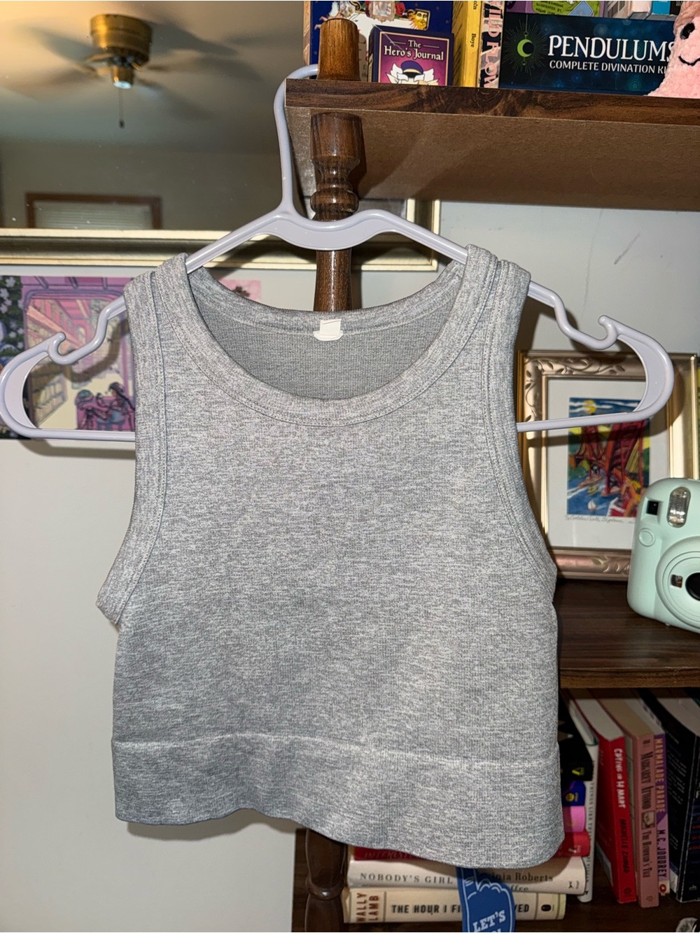 Gray Cropped Tank Top (could be used as binder)